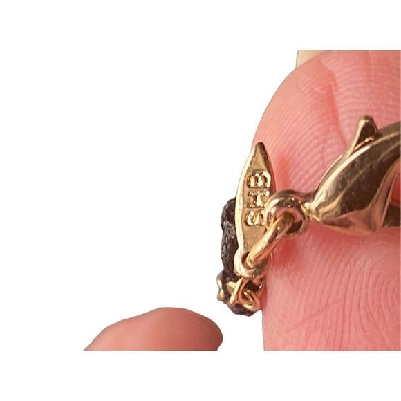 Vintage Druzy Gold Tone Thread Chain Bracelet 7” with 1” Extender Signed - Picture 3 of 12